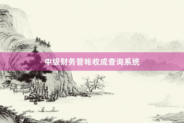 中级财务管帐收成查询系统